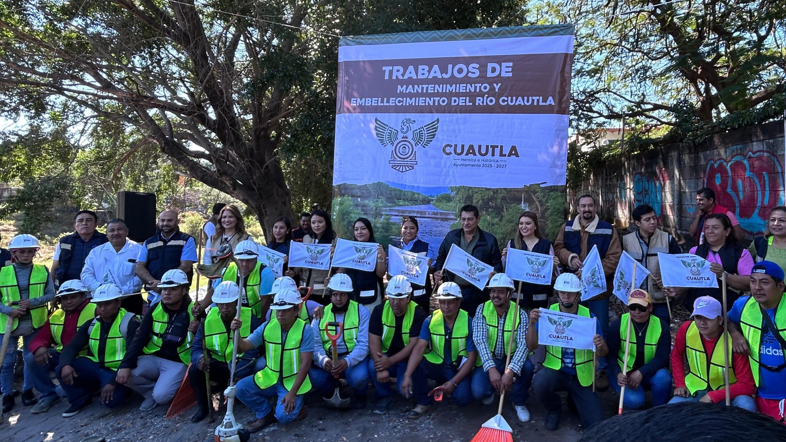 Arrancan trabajos de limpieza y mejoramiento del río Cuautla