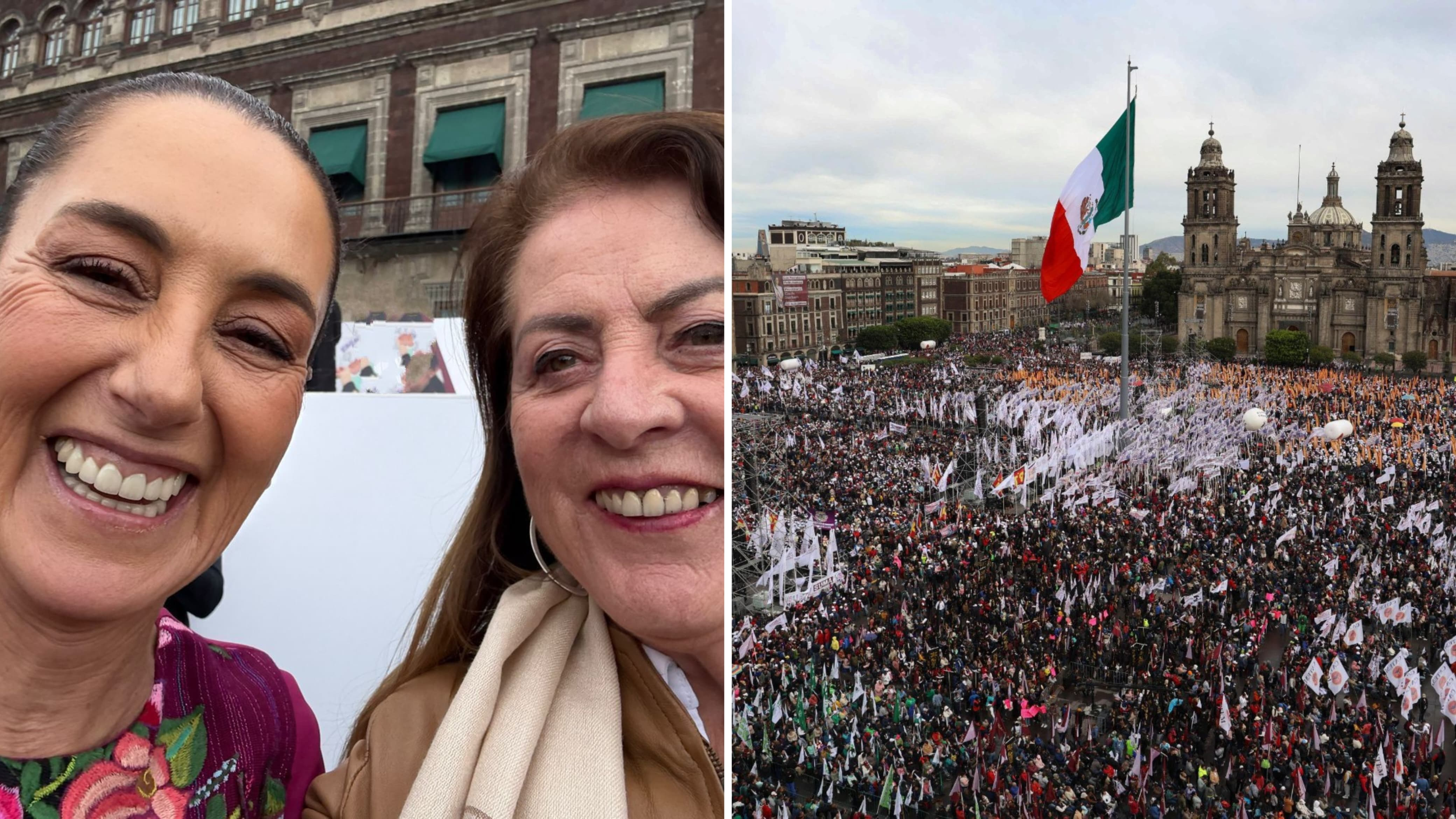 Participa Margarita González Saravia en informe de 100 días de Claudia Sheinbaum