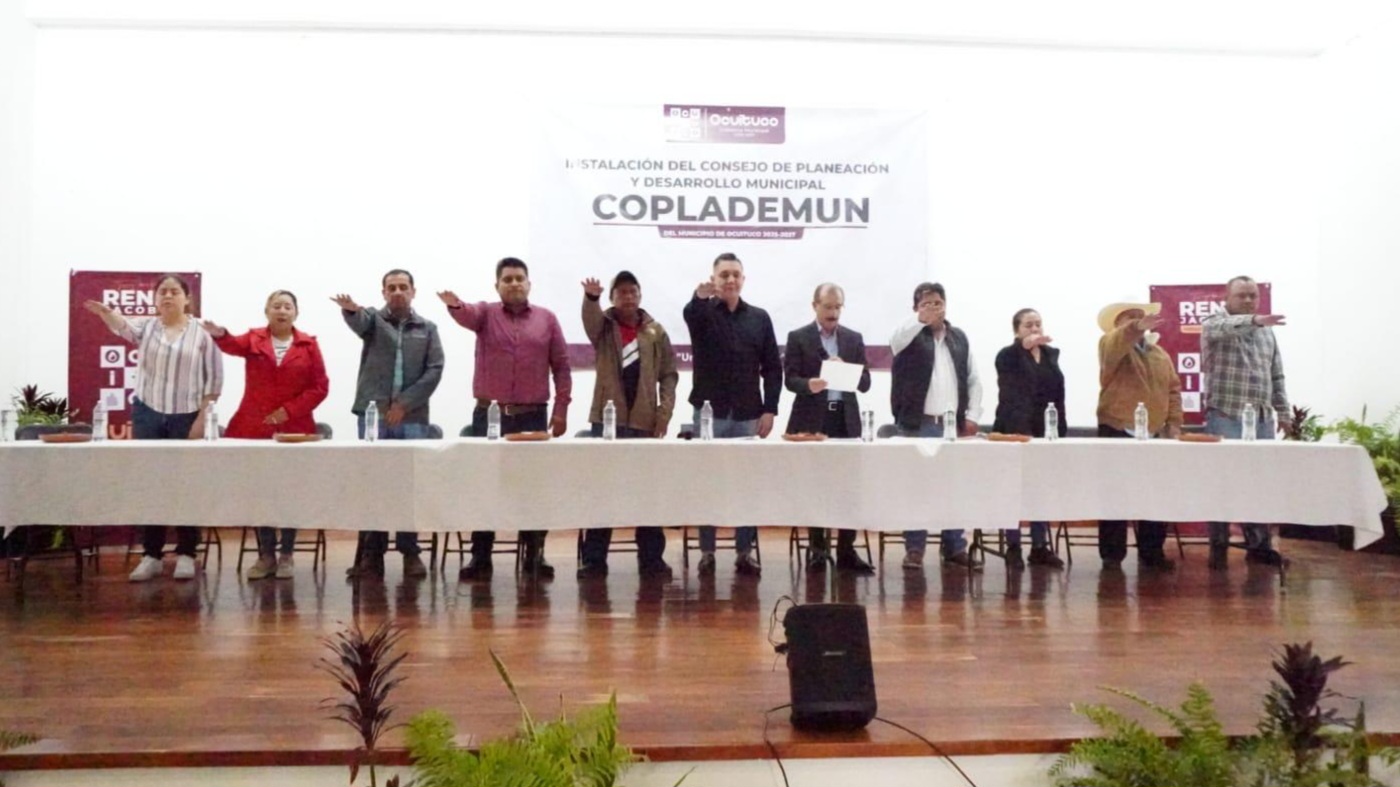 Ocuituco lleva a cabo la instalación de COPLADEMUN