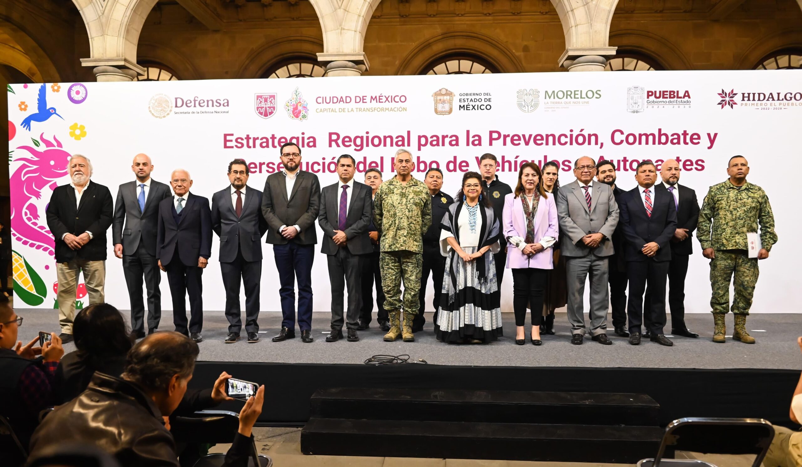 Acuerda Morelos y Ciudad de México, prevenir y combatir el robo de vehículos