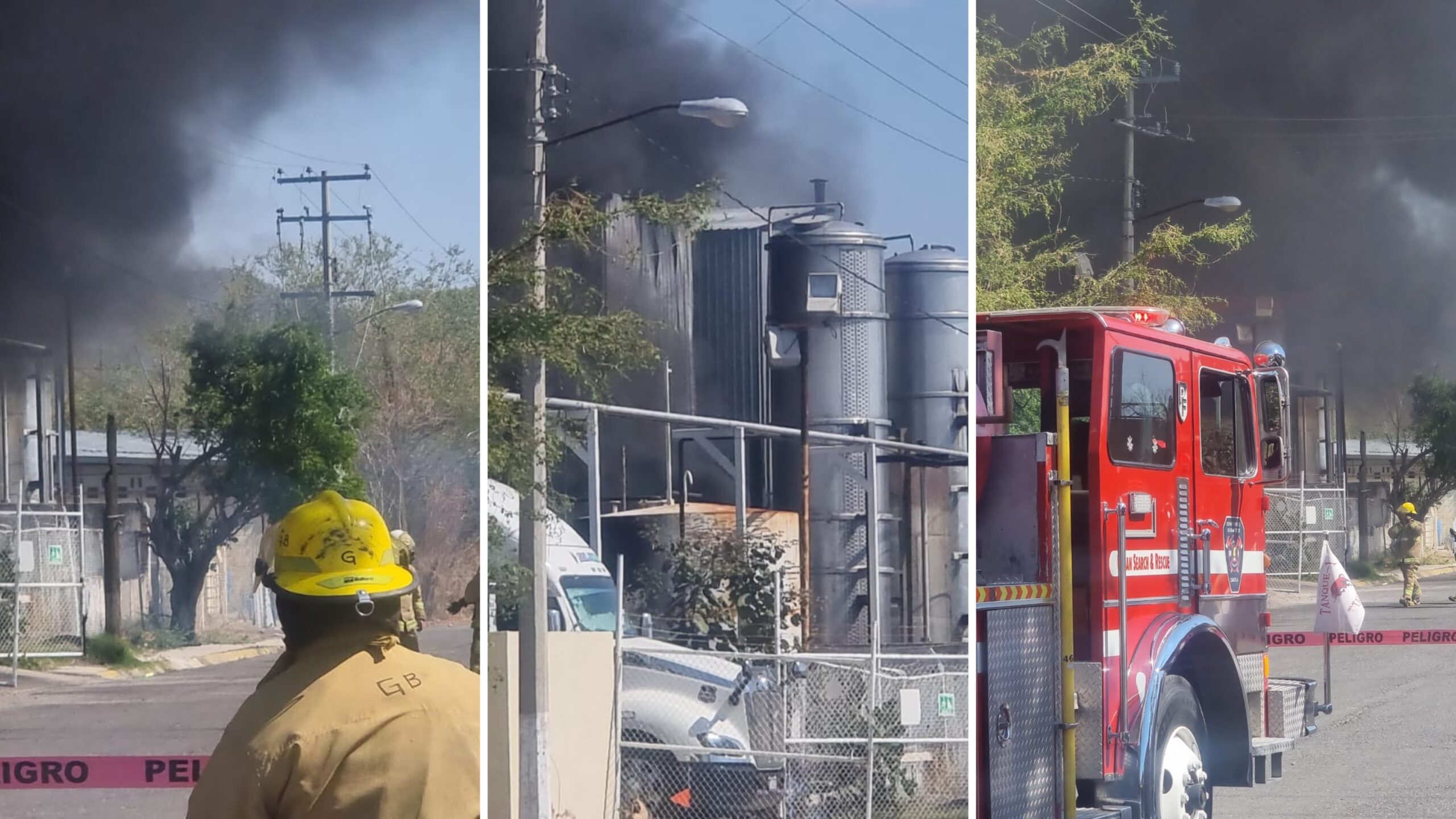 Se registra Incendio en Recicladora de Aceite en el Parque Industrial de Cuautla