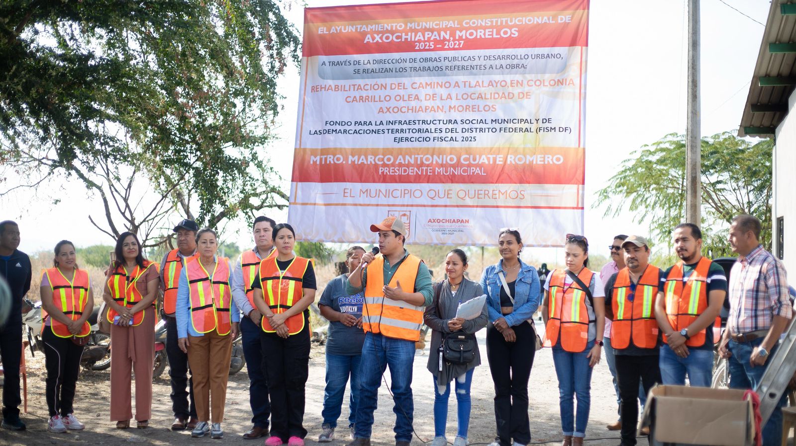 Arrancan obra en la Carrillo Olea en Axochiapan