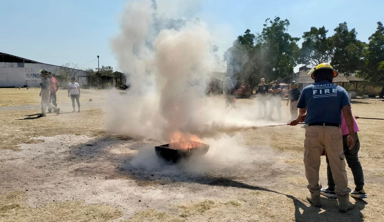 Se capacitan elementos de PC en Cuautla en prevención y combate de incendios