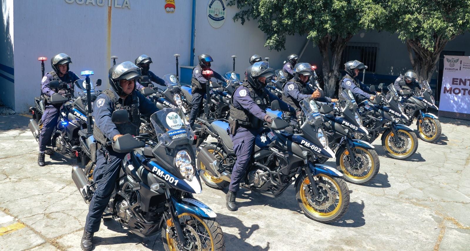 Se suman 10 moto patrullas para la seguridad en Cuautla